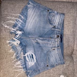 High Waisted Levi Jean Shorts